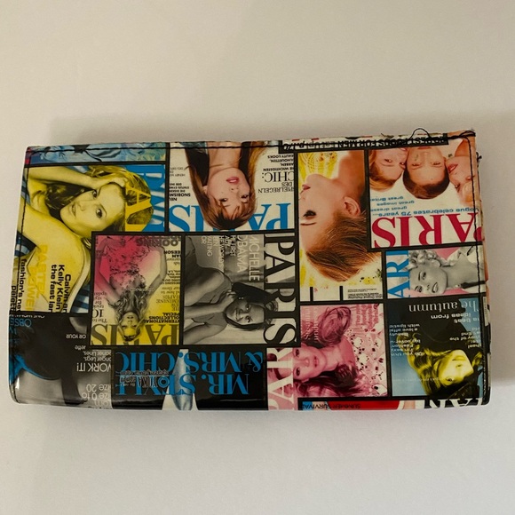 Vintage OLIVIA MILLER Paris Magazine Cover Clutch - Picture 2 of 7